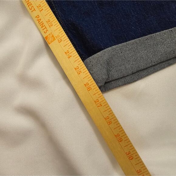 Old Navy Mid Rise Wow Boyfriend Denim Blue Jeans Cuffed Causal Plus Size 14 - Picture 6 of 12